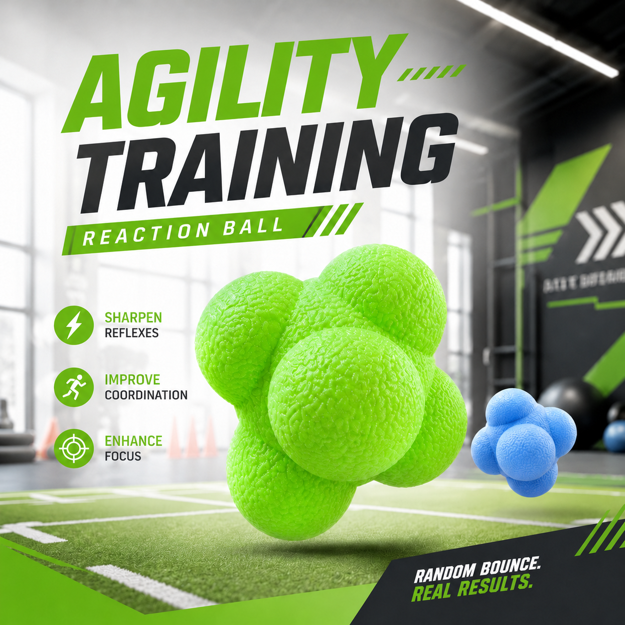 Reaction Ball agility training with reflex and coordination benefits