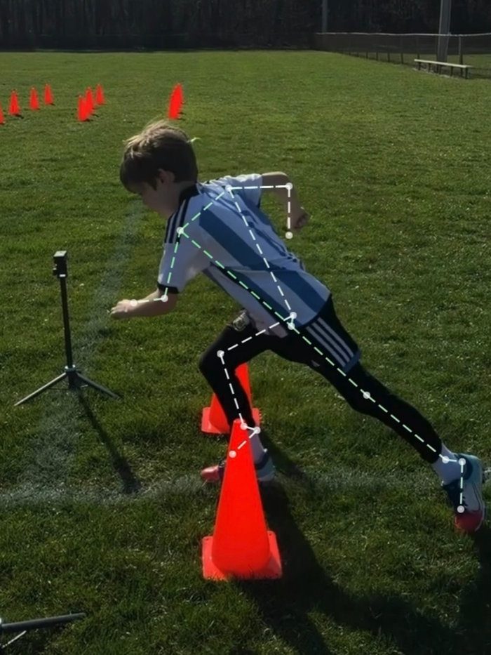 Drive phase analysis still with movement overlay